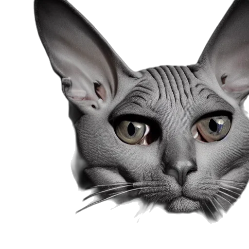animal, mask, photorealistic, 3d render transparent PNG cut-out