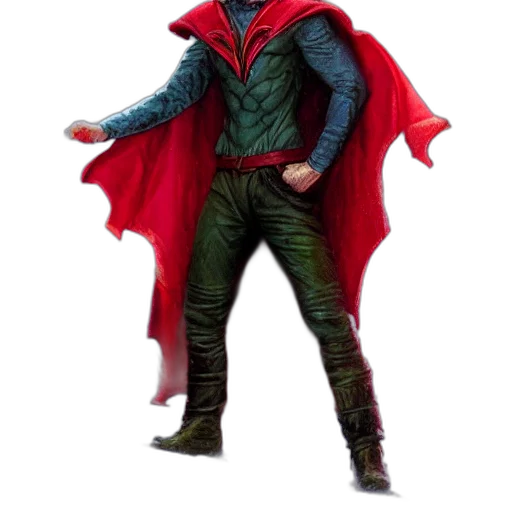 jacket, concept art, comic book art, 3d render transparent PNG cut-out
