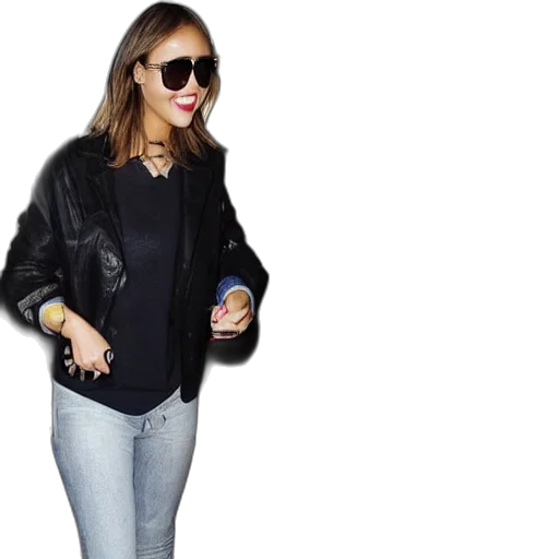 jacket, monochrome, dark, jessica transparent PNG cut-out