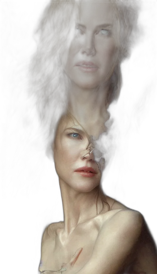face, mask, hair, crown transparent PNG cut-out