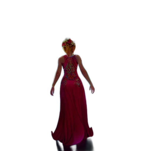 dress, crown, staff, jewelry transparent PNG cut-out