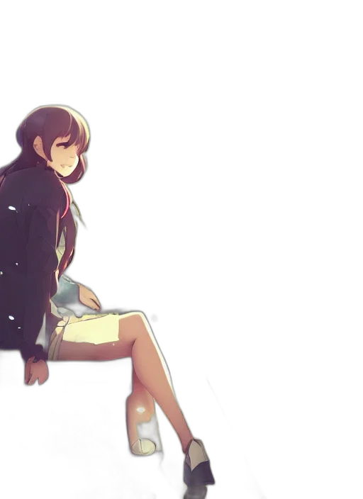 jacket, dress, anime, concept art transparent PNG cut-out