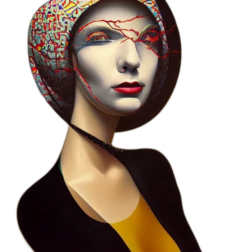 face, mask, hat, jewelry transparent PNG cut-out