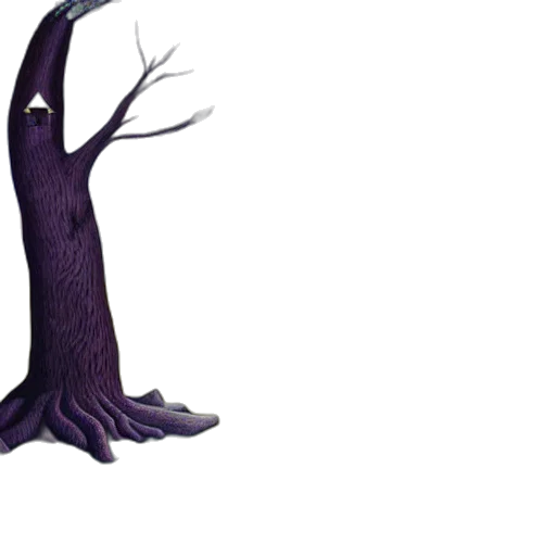tree, staff, creature, hair transparent PNG cut-out