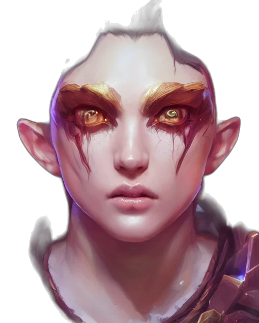 face, mask, dragon, staff transparent PNG cut-out