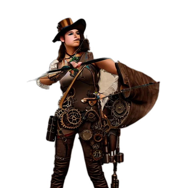 staff, weapon, hat, jewelry transparent PNG cut-out