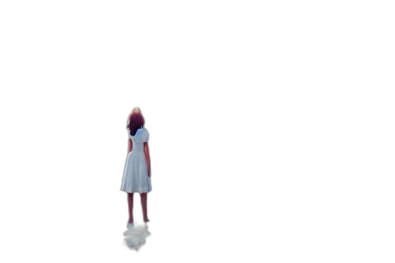 dress, robot, creature, hair transparent PNG cut-out