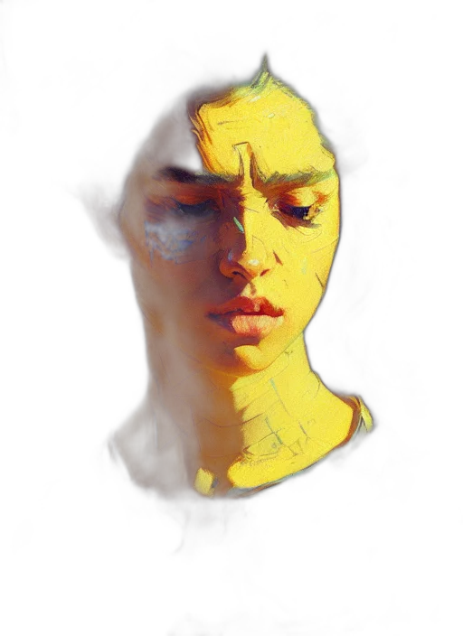 face, mask, creature, robot transparent PNG cut-out