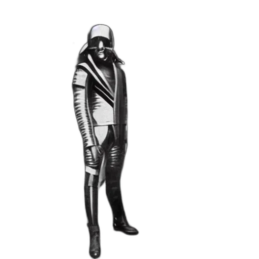 jacket, staff, robot, sword transparent PNG cut-out