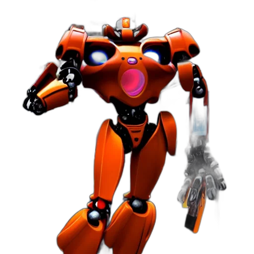 robot, weapon, staff, animal transparent PNG cut-out