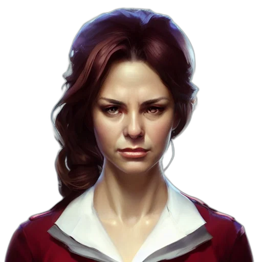face, staff, jacket, photorealistic transparent PNG cut-out