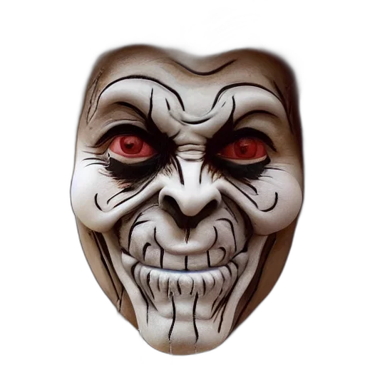 mask, face, 3d render, photorealistic transparent PNG cut-out