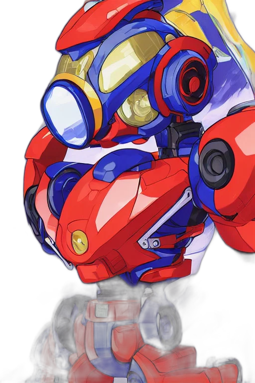 robot, weapon, mask, concept art transparent PNG cut-out