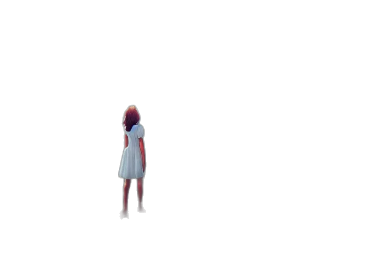 dress, creature, robot, hair transparent PNG cut-out