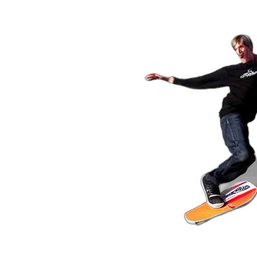 3d render, photorealistic, tony, hawk transparent PNG cut-out