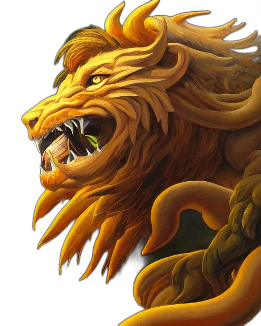 fantasy art, concept art, photorealistic, oil painting transparent PNG cut-out