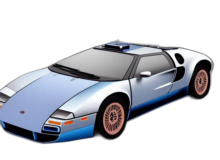 car, concept art, photorealistic, 3d render transparent PNG cut-out