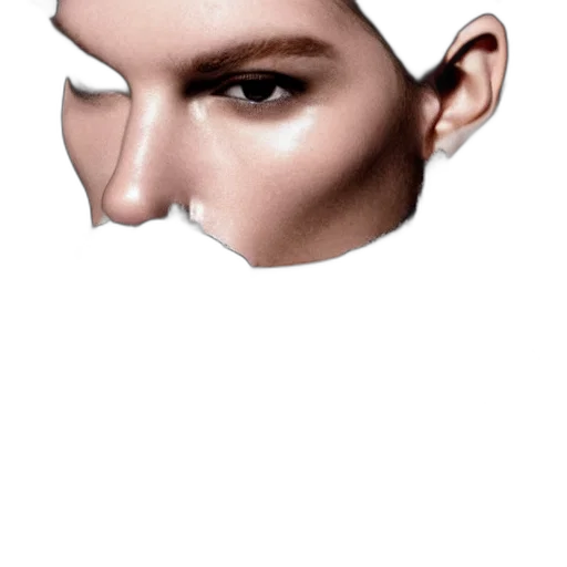 face, mask, hair, crown transparent PNG cut-out