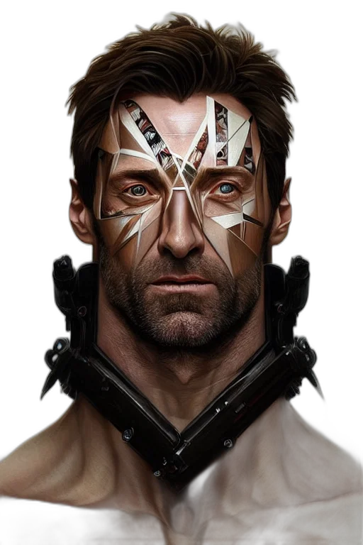 face, mask, robot, jacket transparent PNG cut-out
