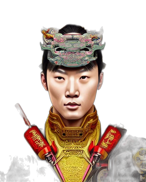 staff, face, dragon, crown transparent PNG cut-out
