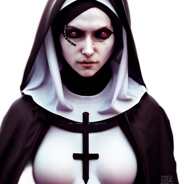 face, concept art, comic book art, fantasy art transparent PNG cut-out