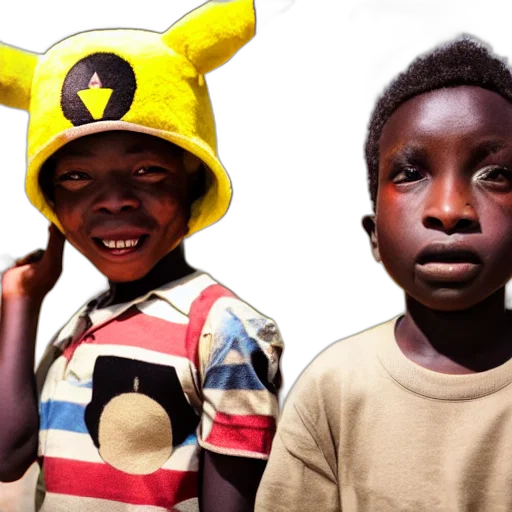 hat, small, african, boy transparent PNG cut-out