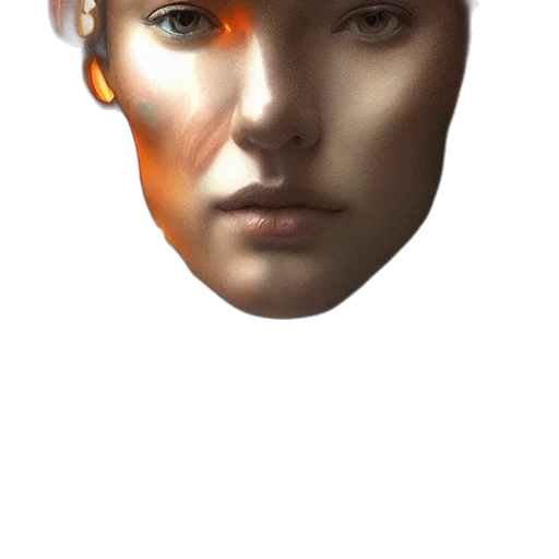 face, mask, crown, robot transparent PNG cut-out