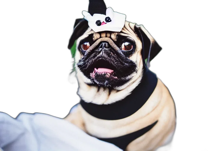 animal, hat, staff, creature transparent PNG cut-out