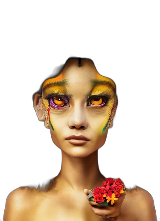 face, mask, jewelry, robot transparent PNG cut-out