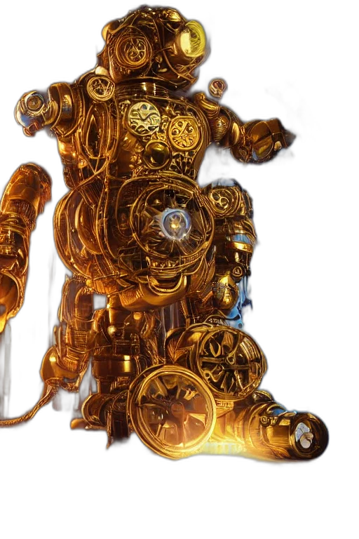 robot, weapon, sword, staff transparent PNG cut-out