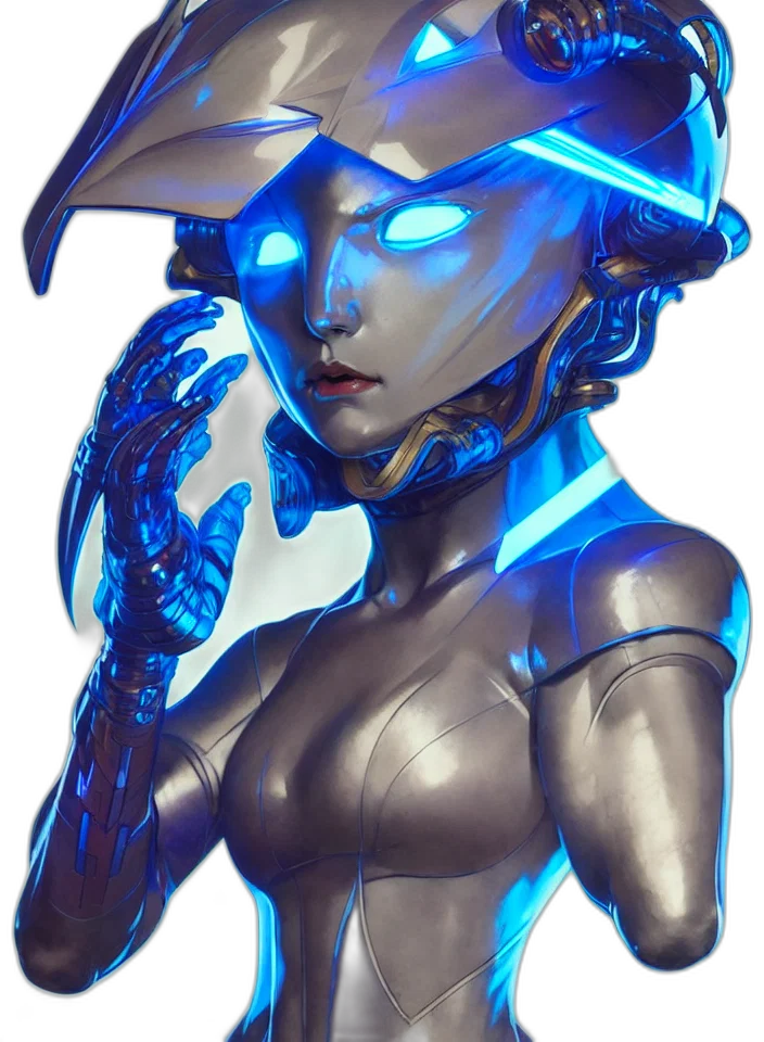 robot, staff, mask, face transparent PNG cut-out