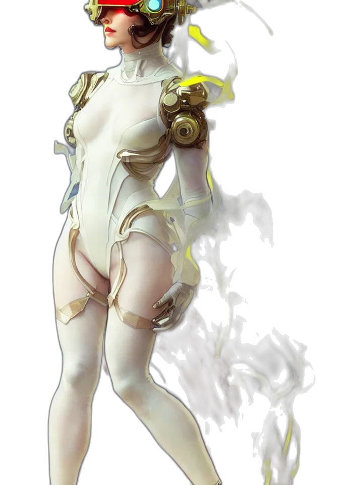 staff, dress, robot, mask transparent PNG cut-out