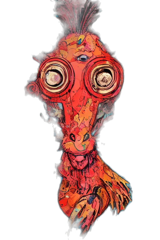 mask, creature, face, dragon transparent PNG cut-out