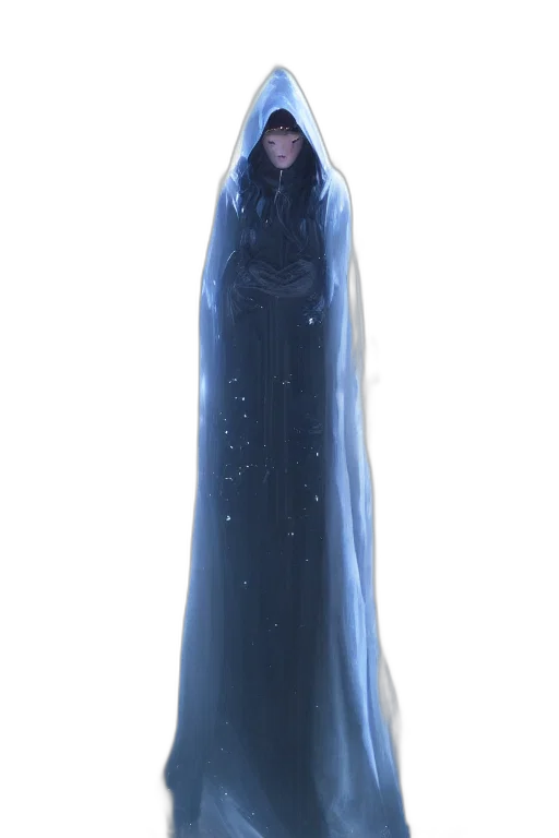 dress, staff, jacket, creature transparent PNG cut-out