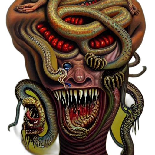 mask, creature, face, hair transparent PNG cut-out