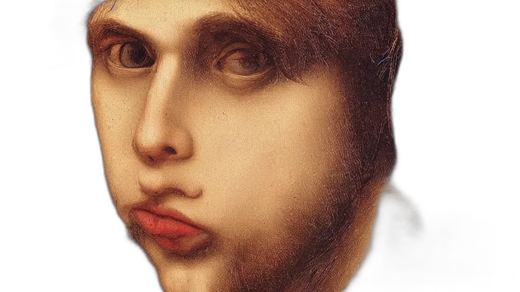 face, mask, hair, creature transparent PNG cut-out