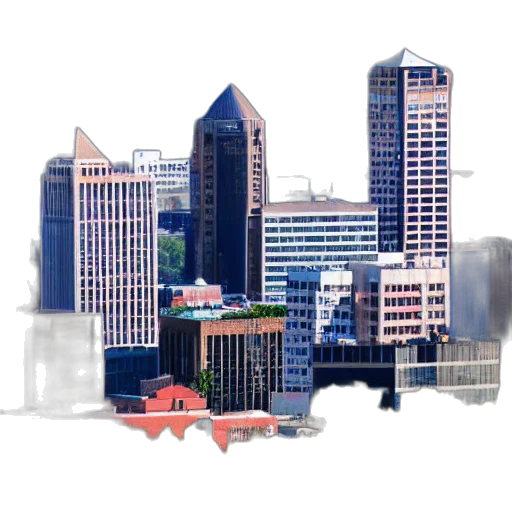 building, concept art, photorealistic, 3d render transparent PNG cut-out