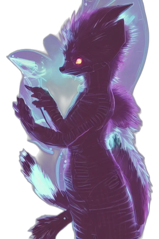 creature, mask, dragon, staff transparent PNG cut-out
