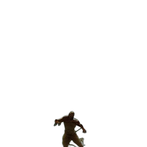 creature, robot, weapon, staff transparent PNG cut-out