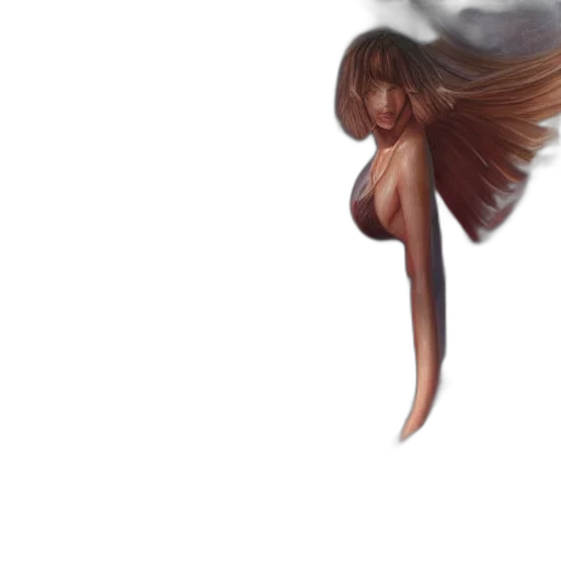 hair, creature, dragon, umbrella transparent PNG cut-out