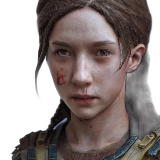 face, staff, concept art, photorealistic transparent PNG cut-out