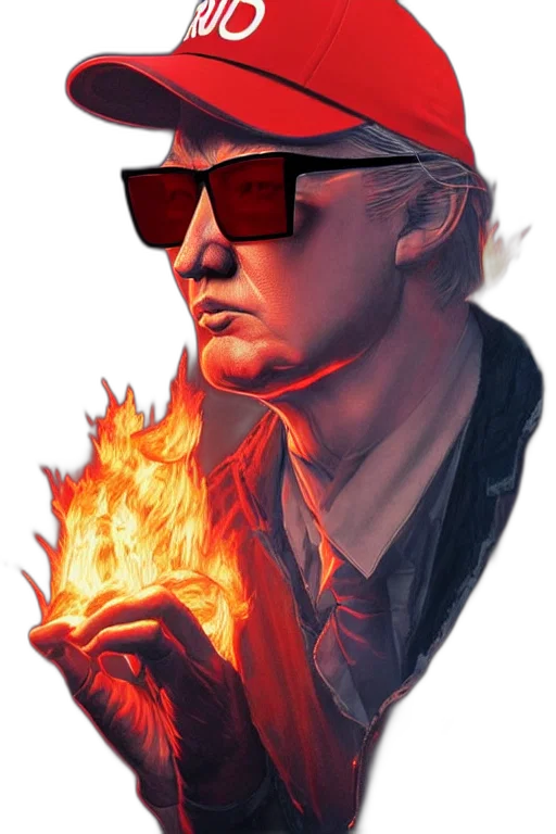 jacket, mask, comic book art, cyberpunk transparent PNG cut-out
