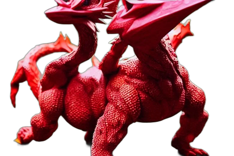 dragon, creature, 3d render, concept art transparent PNG cut-out