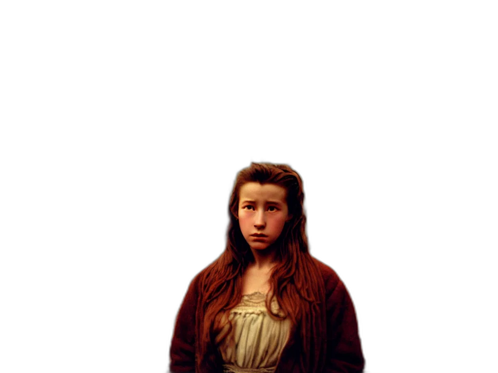 jacket, face, hair, staff transparent PNG cut-out