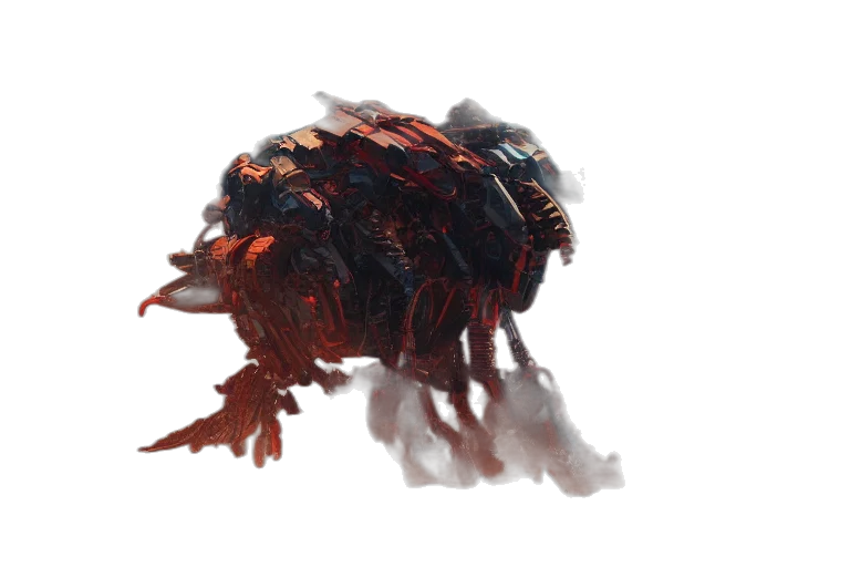 creature, dragon, animal, robot transparent PNG cut-out