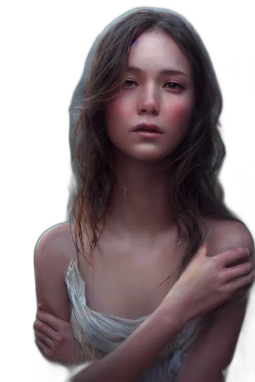 face, dress, hair, creature transparent PNG cut-out