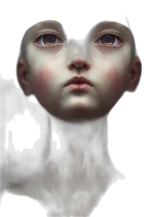 face, mask, creature, robot transparent PNG cut-out