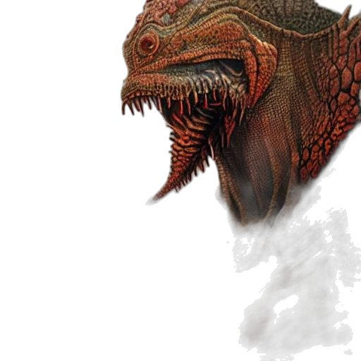 dragon, creature, animal, face transparent PNG cut-out