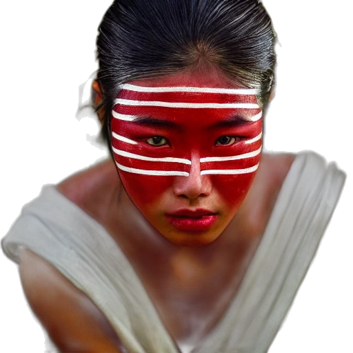 mask, face, jewelry, staff transparent PNG cut-out