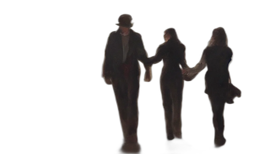 staff, 3d render, city street, oil transparent PNG cut-out